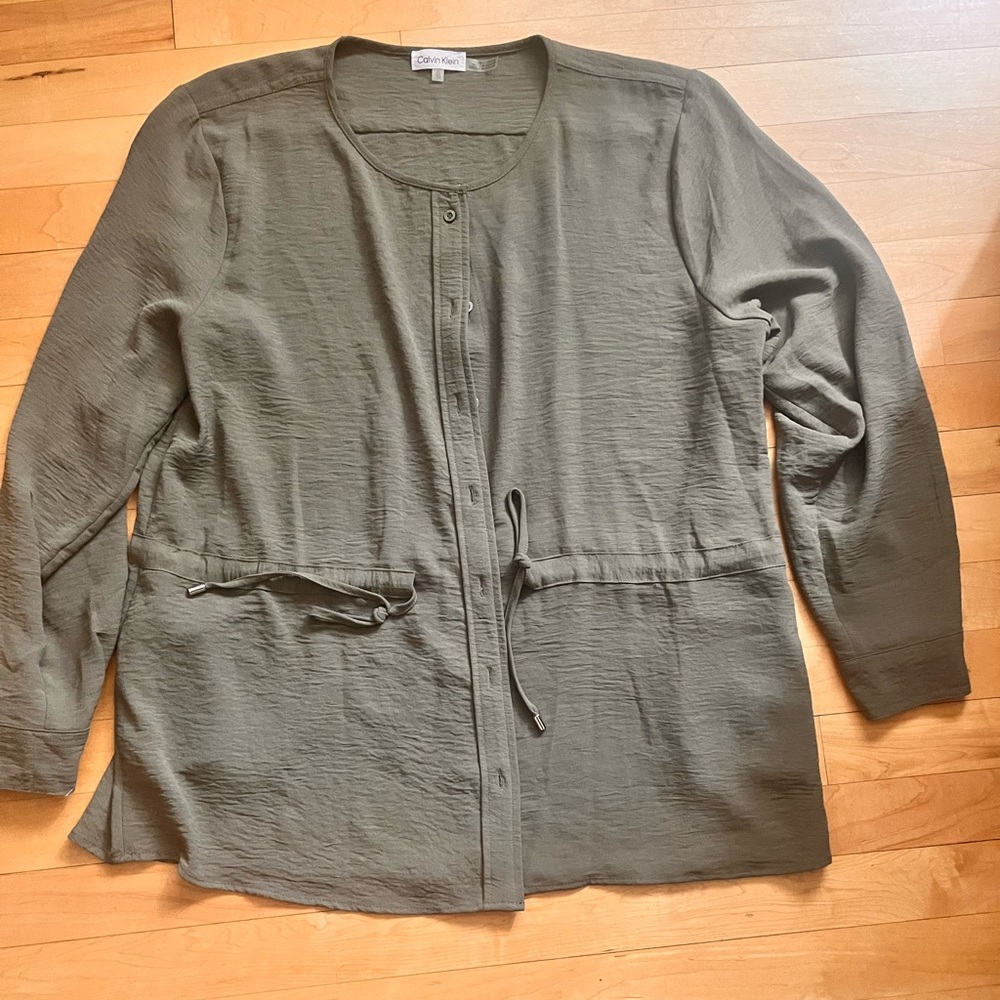Olive Green Button-Up shirt